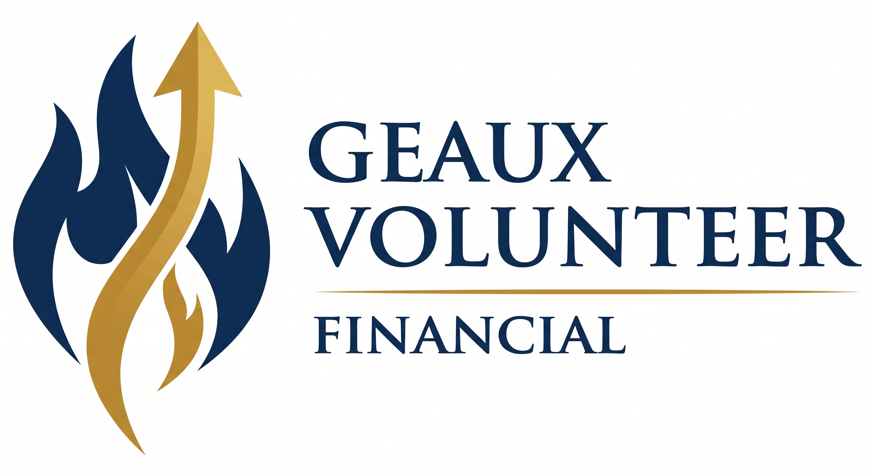 Geaux Volunteer Financial Logo